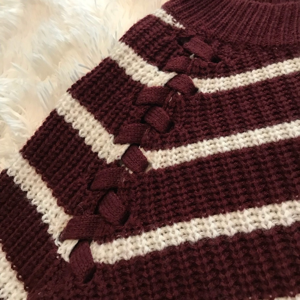 Maroon & white sweater ~ from Kohl’s